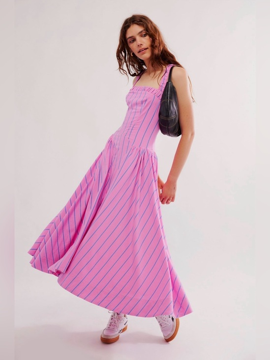 Free People Dresses & Skirts - ‼️SOLD‼️NWT: Free People Sammi Yarn Dye MIDI Dress